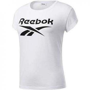 Reebok TS Graphic tee Q1 Camiseta, Mujer, Blanco, M