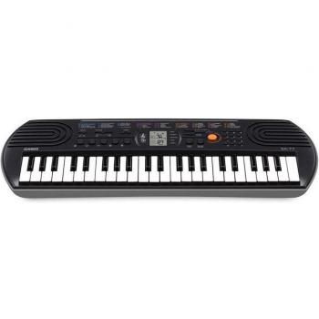 Casio SA-77 Teclado Portátil Mini de 44 Teclas con Polifonía de 8 Notas, 100 Tonos Incorporados, 50 Ritmos y 10 Canciones Integradas
