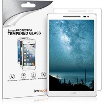 2x kwmobile Protector de pantalla templado para Asus ZenPad 8.0 transparente - Calidad superior