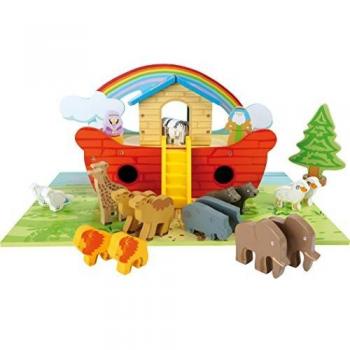 Small Foot 3120 Arche Noah - Juego de Mesa de Madera