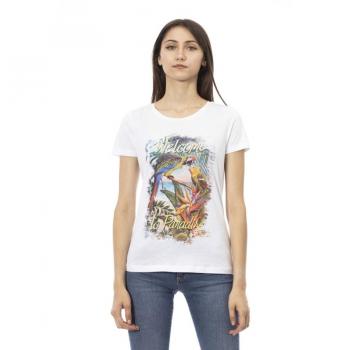 Trussardi Action White Cotton Tops & T-Shirt - XS