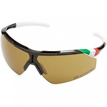 Salice 004 ITA IR Black/White Blue Men's Sunglasses Standard Size
