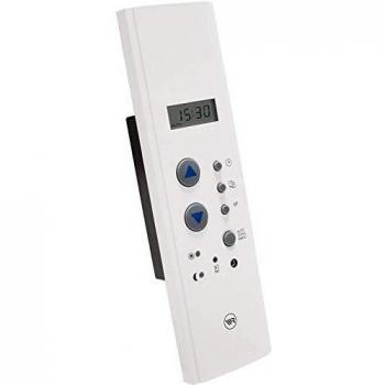 Temporizador de persiana Rademacher Modi 2650, control para caja de correa, función aleatoria, programación semanal y diaria, color blanco ultra