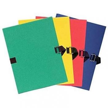 Carpeta Extensible EXACOMPTA A4, Cartón Colorido, 24x32 cm, Cierre con Cinta Auto-agarrante