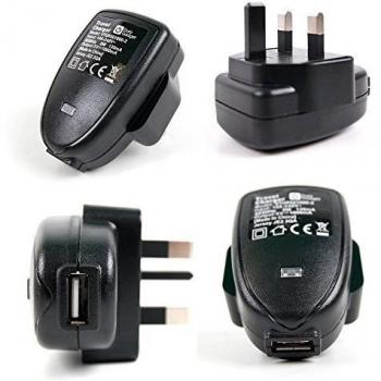 DURAGADGET Enchufe / Cargador INGLÉS De Pared Con Conexión USB Y Luz LED - Ideal Para Sus Viajes Al Reino Unido