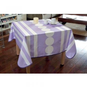Burrito Blanco - Juego de mantelería 958 Lila de 160x160 cm