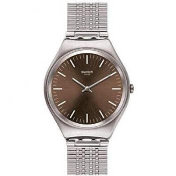 Swatch Reloj Analógico para Mujer de Cuarzo con Correa en Acero Inoxidable SYXS112GG