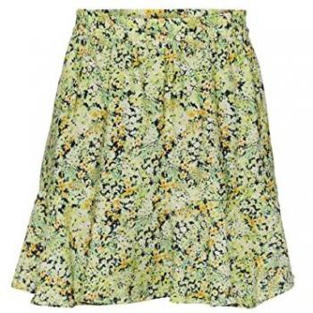 Minifalda Estampada Verde XS de Pieces