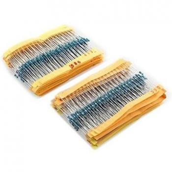 LEORX 56 valores 14W 0. 25W 1% Metal película resistencias surtido Kit Set 1120pcs