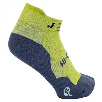 Calcetines Running Joluvi Hi-Cool 2 Pares Amarillo Neón/Carbón