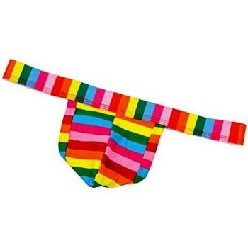 Tanga Masculino Arcoíris Transparente Talla Única