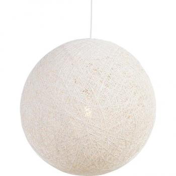 Lámpara colgante rural blanca 60 cm - Corda