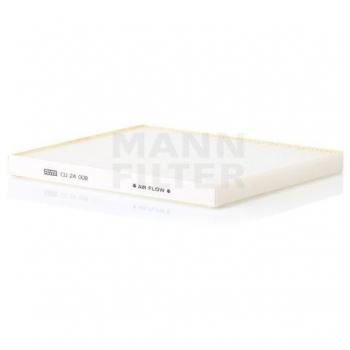 Filtro de habitáculo MANN CU 24 001 - Filtro de carbón activado y alta eficiencia