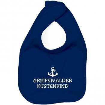 Babero - greifs walder Costa infantil - Ancla greifs Bosque Barco ancla Costa Maritim azul marino Talla única