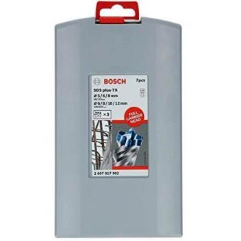 Bosch Accessories 2607017502 Hammerbohrer-Set 5 mm, 6 mm, 8 mm, 10 mm, 12mm 1 Set