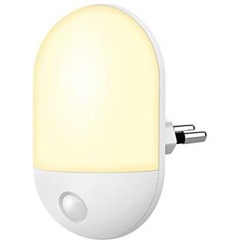 Luz Nocturna Infantil, Luz Noche Automática de pared Plug and Play Con Sensor Crepuscular, Luz Nocturna LED Con Enchufe para Niños para Guardería, Sala de Estar, Garaje, Baño, Pasillo, Blanco Cálido