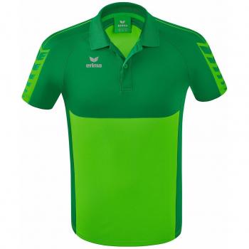 Polo de Manga Corta Erima Six Wings para Hombre, Color Verde, Talla 3XL