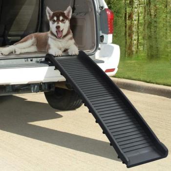 Folding Black Dog Ramp 155.5x40x15.5 cm