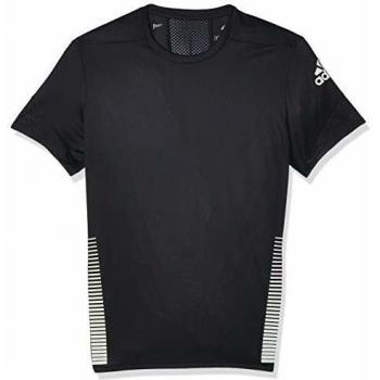 adidas 25/7 tee Runr Camiseta de Manga Corta, Hombre, Black, XS
