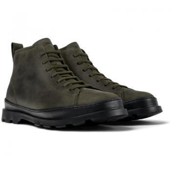 Botines de hombre Camper Brutus de piel verde oscuro oliva - Talla 46
