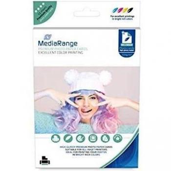 MediaRange Papel fotográfico 13x18cm blanco MRINK114 50Bl 220gr alto brillo