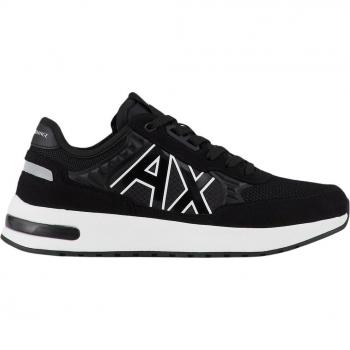 Zapatillas Armani Exchange XUX090 en Negro, Casual, Planas con Cordones para Hombre, Talla 46