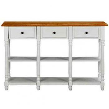 SengentoStyle Wandtafel 120x30x76 cm MDF wit