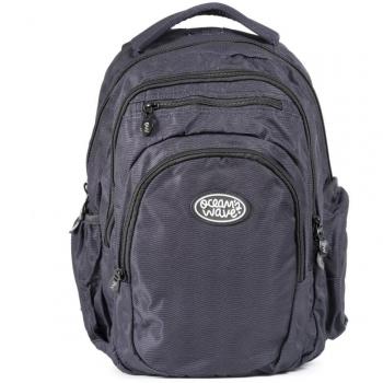 Mochila Multizipper Negra con 5 Cremalleras y Bolsillo para Portátil