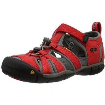 Keen Seacamp II CNX Kids Sandals - Racing Red/Gargoyle, Size 37
