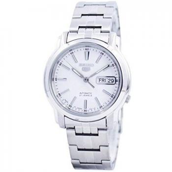 Seiko 5 Automatic Men's Watch with White Dial SNKL75