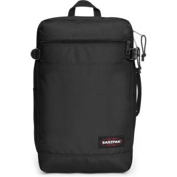 Maleta mochila Eastpak Transit'R Pack negro, capacidad de 42 litros, material resistente y duradero, compartimento principal con cierre de cremallera, correas ajustables y acolchadas, bolsillo frontal con cremallera, diseño