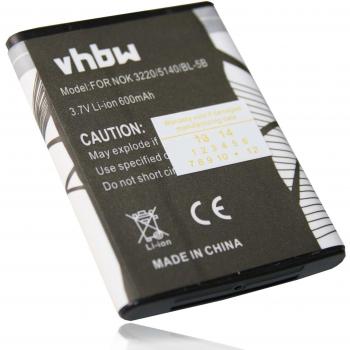 vhbw Batería Compatible con Nokia 6121 Classic, 6124 Classic, 7260, 7360, N80 móvil, Smartphone teléfono