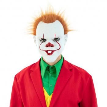 Máscara de Payaso de Plástico Diabólico.