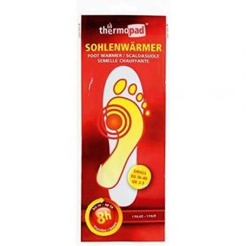 Calentador de pies desechable Thermopad XL - 1 par, duración máxima 8 horas, talla 43-46