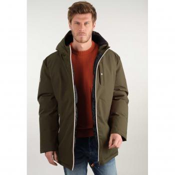 Deeluxe Dylan Men's Army Nylon Zip Neck Hoodie Jacket XXL