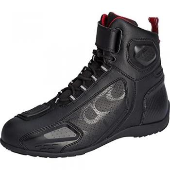 iXS Botines de Moto Sport RS-400 Cortos Negros - Zapatos de motocicleta, color negro, talla 42