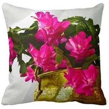 Decorative cushion funda de lona Ropical flamenco de Navidad Papá Noel manta protectores de almohada 18 x 18, 50% algodón/50% poliéster, color#34, 51 cm
