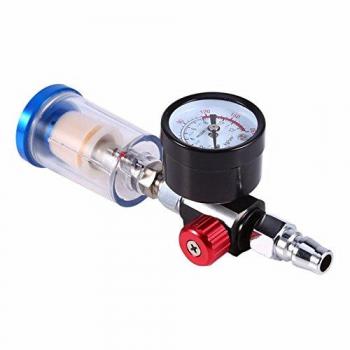 sedeta 150 mm de pulverización a presión Medidor de pintura Pistola de coches Auto Pintura en línea atrapar el agua de filtro ajustable