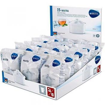 BRITA Maxtra Filtro de Agua, Carbón Activo, Blanco, Paquete de 15
