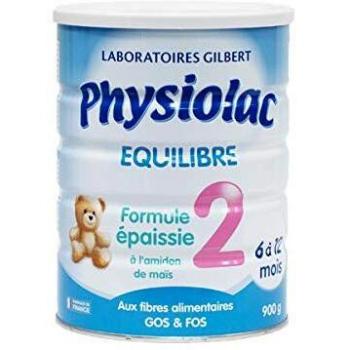 PHYSIOLAC Equilibre Lait en poudre 2 ieme âge - 900 g - Formule épaisse - De 6 a 12 mois