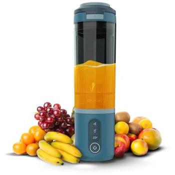 Batidora de Vaso Portátil Power Titanium Shake2Go Lagoon 600ml 180W Libre BPA con 3 Programas Automáticos