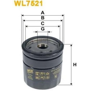 Filtro de aceite WIX WL7521 para Audi A1, Polo V y Skoda