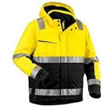 Chaqueta de Trabajo de Invierno Alta Visibilidad Elástica 4870 - Amarillo Fluorescente/Negro M