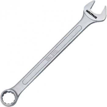 Llave Combinada Plus 23x23 Acero Cromo Vanadio DIN 3113 WOLFPACK LINEA PROFESIONAL