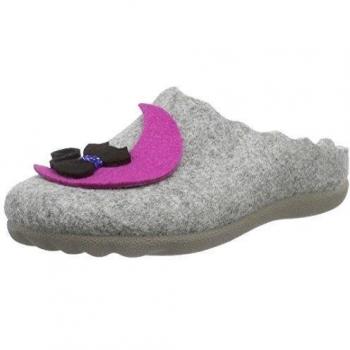 Manitu 320429 - pantuflas de fieltro mujer, color gris, talla 40