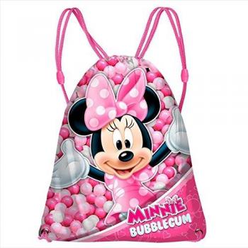 Karactermania Minnie Mouse Bubblegum  Bolsas con Cordón, 43 cm, Rosa