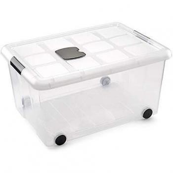 Metaltex - Caja de Ordenación con Ruedas 57 L