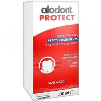 Alodont Protect Enjuague Bucal Sin Alcohol 500 ml - Prevención de Pequeños Saignements de Gencives