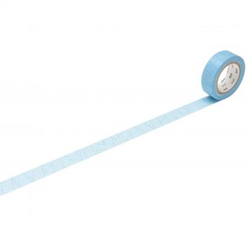 mt Messy Cyan Washi Masking Tape Roll - Blue