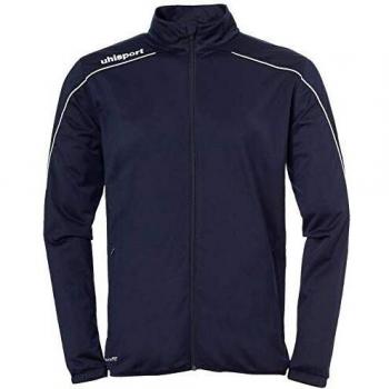 uhlsport Stream 22 Classic Jacket Chaqueta de poliéster con Cuello Alto, Unisex niños, Navy/White, 128